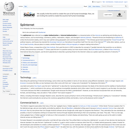 Splinternet - Wikipedia