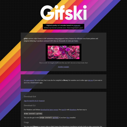 gifski - highest-quality GIF converter