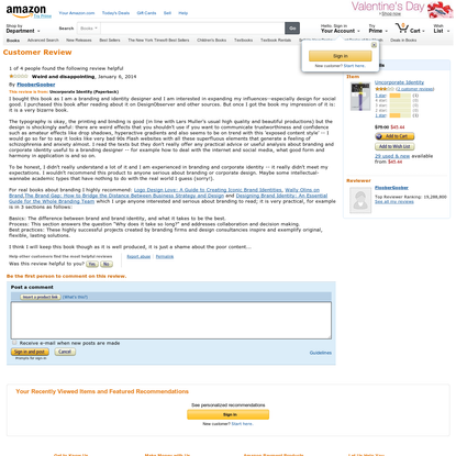 Amazon.com: FlooberGoober's review of Uncorporate Identity