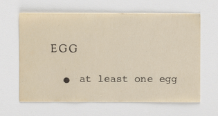 George Brecht, Event Scores (1960–61)