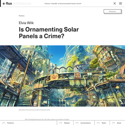 Is Ornamenting Solar Panels a Crime?