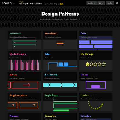 Design Patterns on CodePen