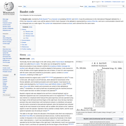 Baudot code - Wikipedia