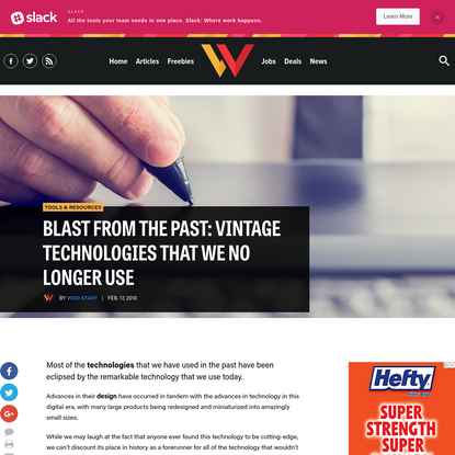 Blast from the Past: Vintage Technologies That We No Longer Use | Webdesigner Depot