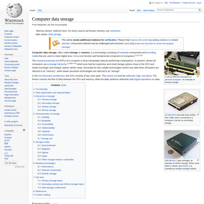 Computer data storage - Wikipedia