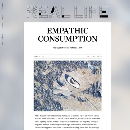 EMPATHIC CONSUMPTION - Real Life