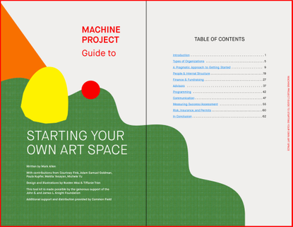 Machine Project Guide to Starting Your Own Art Space