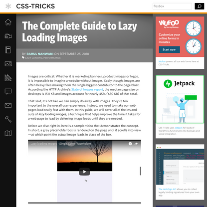 The Complete Guide to Lazy Loading Images | CSS-Tricks