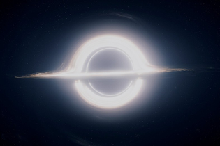 'Interstellar' rendering of a black hole