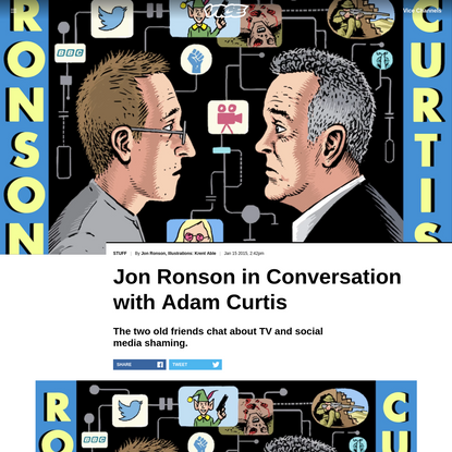 Jon Ronson in Conversation with Adam Curtis