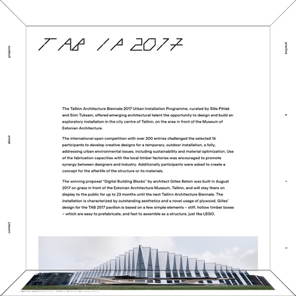 PART Architects | TAB IP 2017