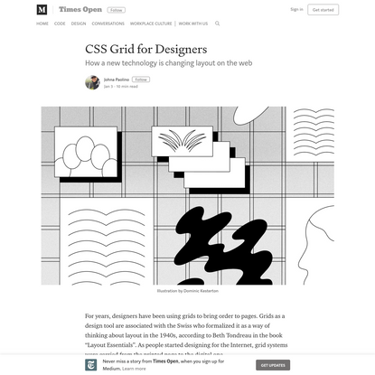 CSS Grid for Designers - Times Open