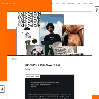 BRANDING &amp; SOCIAL ACTVISM - Get Me - Journal