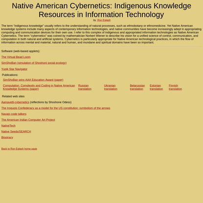 Native American Cybernetics