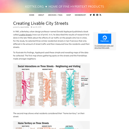 Creating Livable City Streets