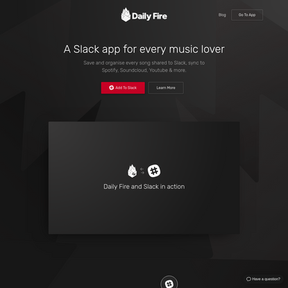 Daily Fire - A Slack App for every music lover