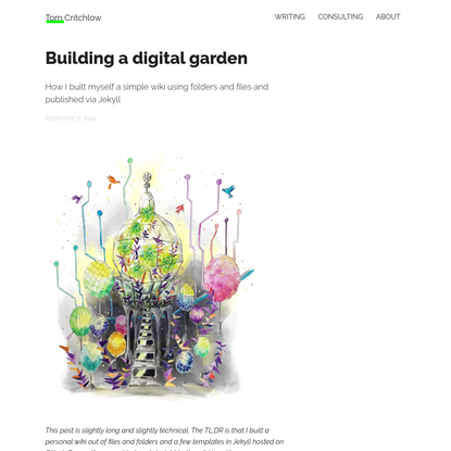Building a digital garden