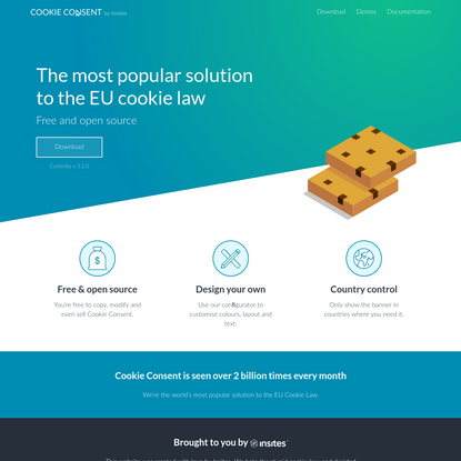 Cookie Consent by Insites - The most popular solution to the EU cookie law